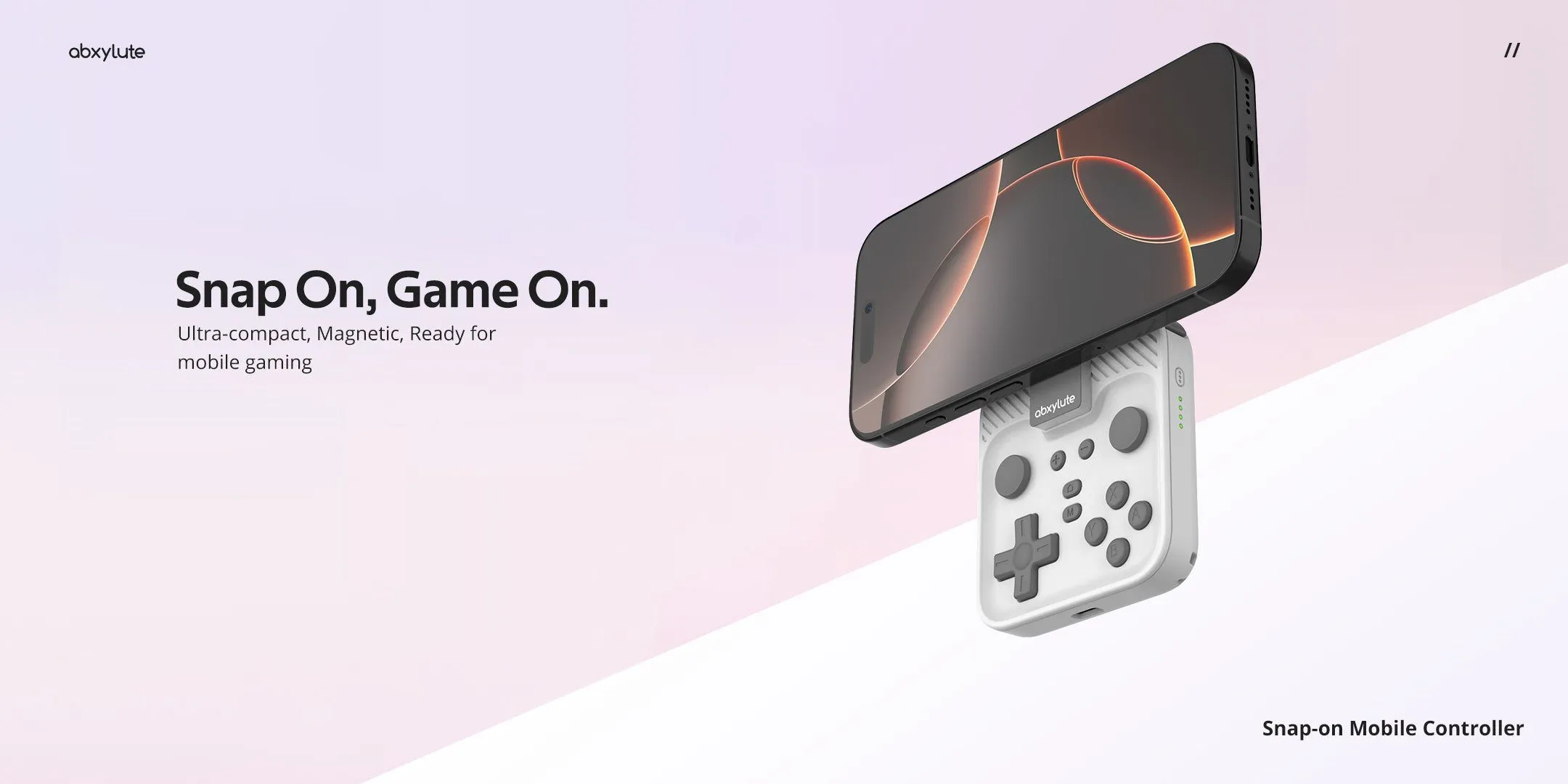 Abxylute、MagSafeコントローラーでモバイルゲームを再発明：LG Wingの思想が蘇る革新的デザイン