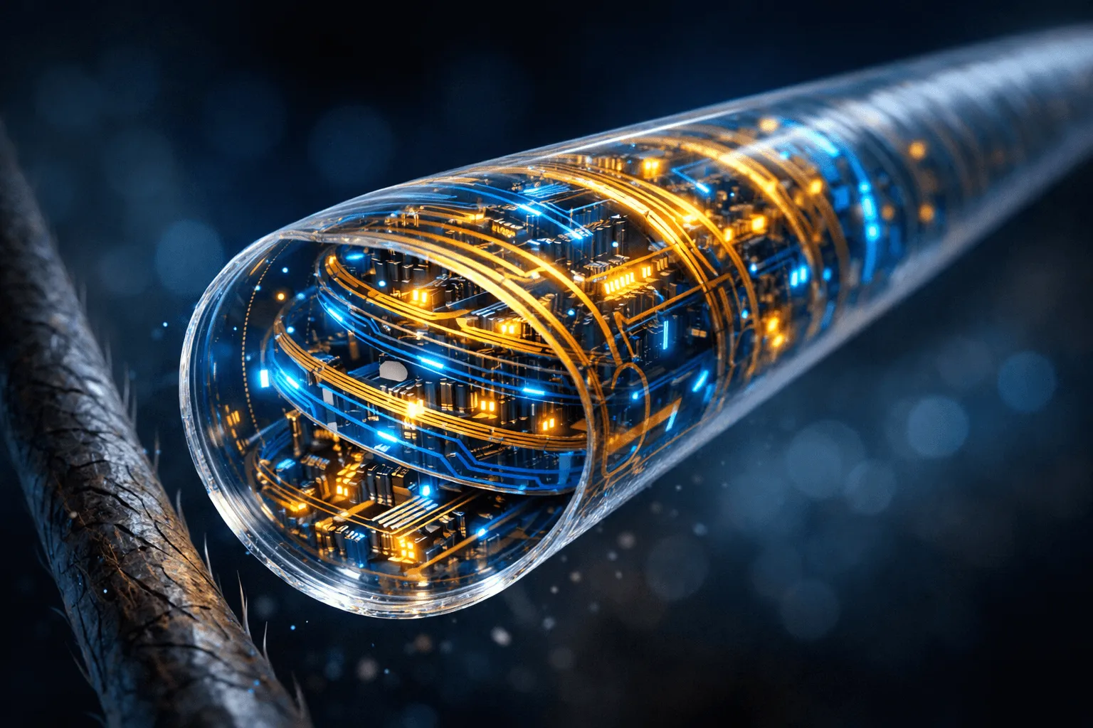 髪の毛より細い「ファイバー統合回路」の開発に成功：ウェアラブルと脳インターフェースの革新に繋がるか