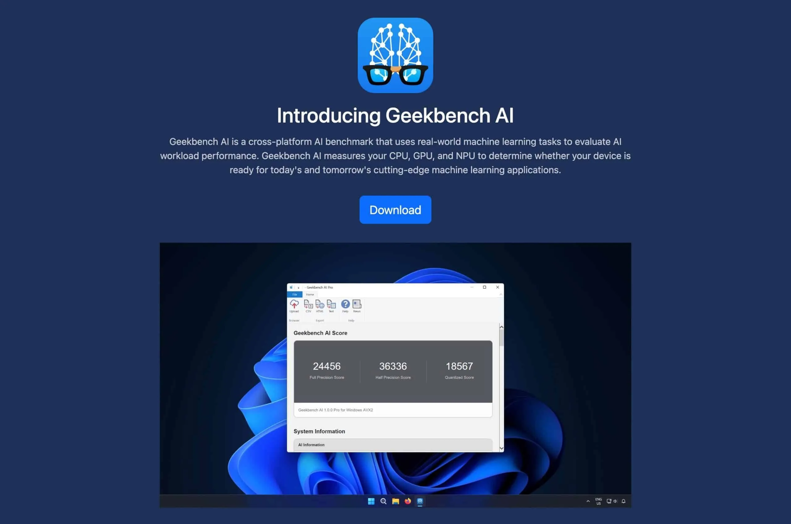 GeekbenchがAIベンチマークテスト「Geekbench AI」をPC及びスマホ向けにリリース