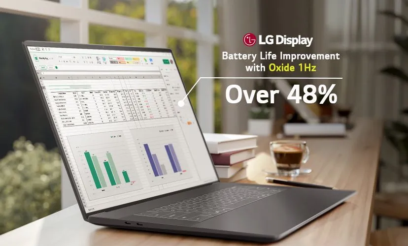 LG Display、1〜120Hz可変のノートPC向けLCDを量産開始：バッテリー駆動時間を最大48％向上との試算も