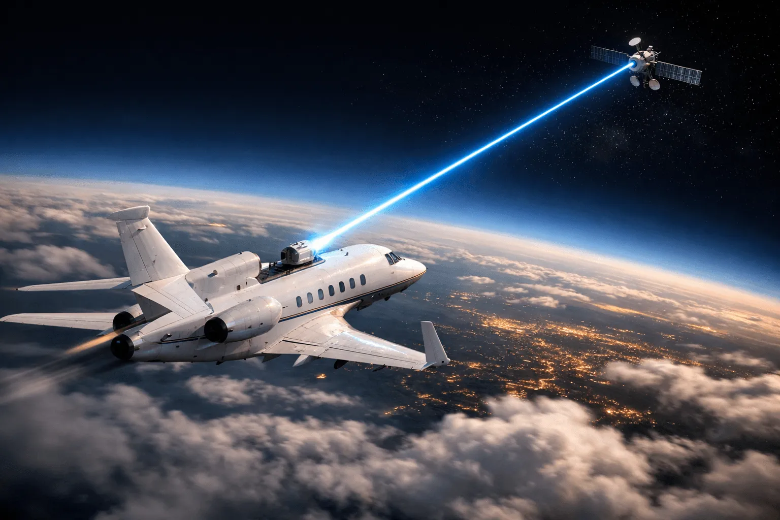 航空機と静止衛星間でのギガビットレーザーリンクに世界初成功：2.6Gbpsレーザー通信が高度3万6000キロの絶対的距離を克服