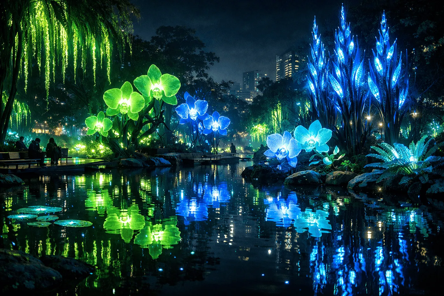 街を照らす「アバターの森」：中国で開発された自律発光植物が切り拓く、電力不要の次世代インフラ