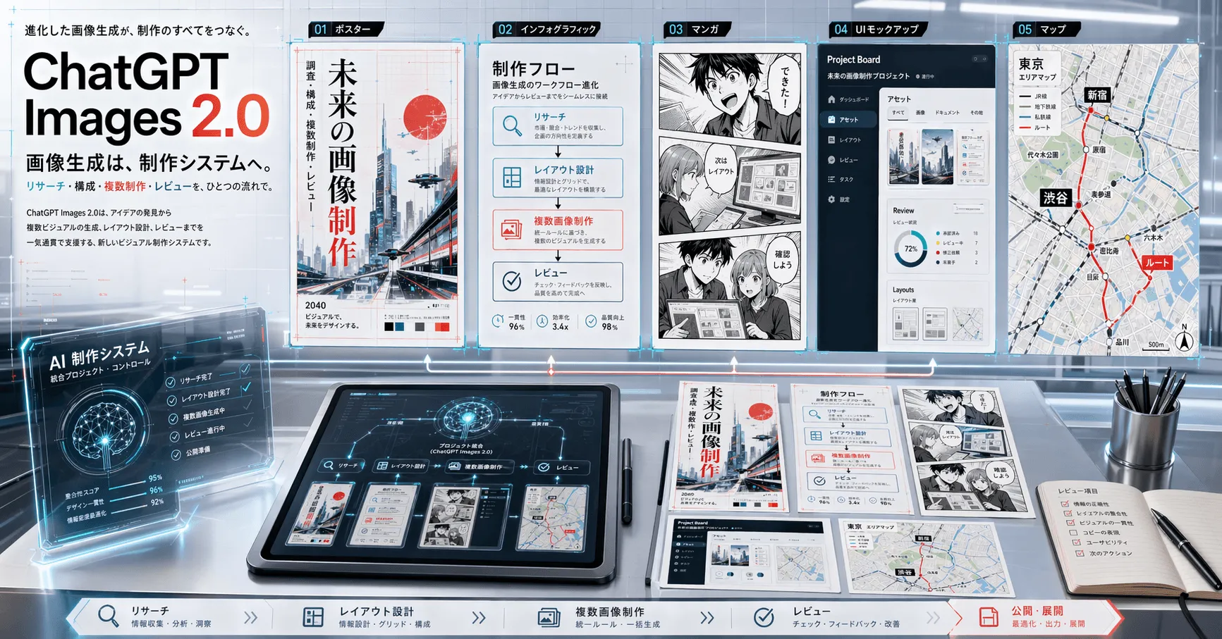 ChatGPT Images 2.0が登場：文字・多言語・連続生成で画像制作を実務ワークフローに変える