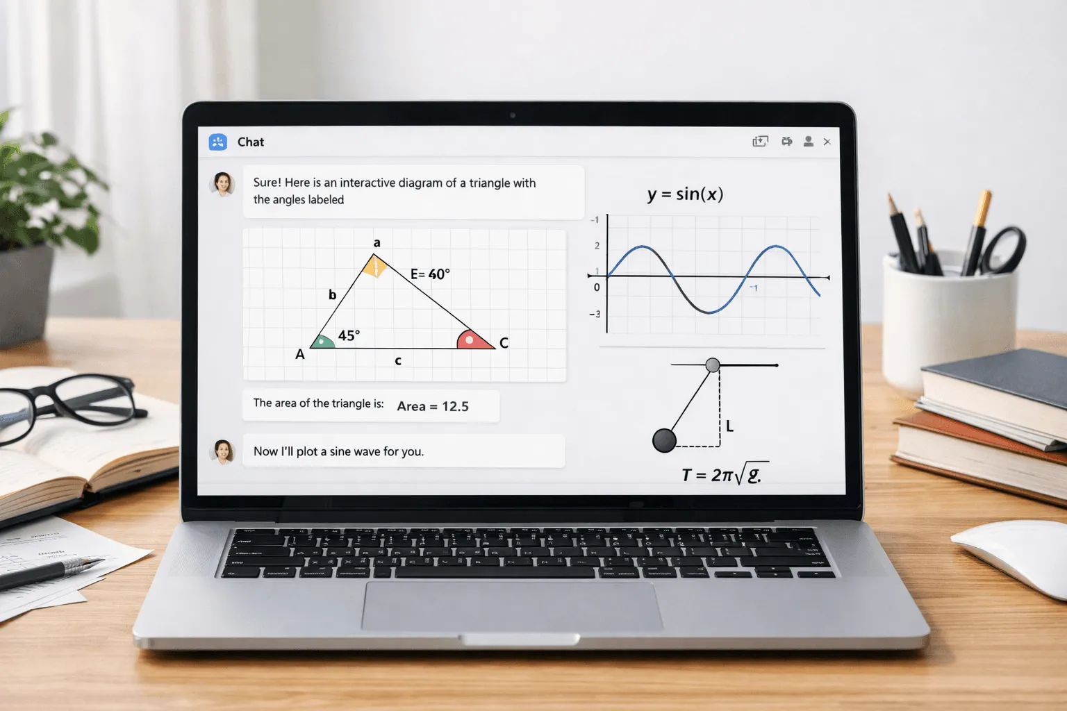 OpenAI、ChatGPTに数学・科学向けの動的ビジュアル解説を追加：70超のトピックを全プランで提供