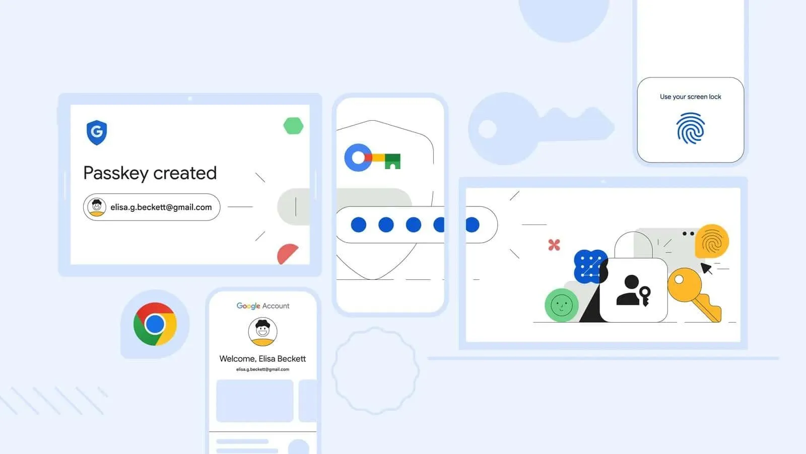 Google Chrome、パスキーの自動同期機能を導入：複数のプラットフォーム・デバイス間で同期が可能に