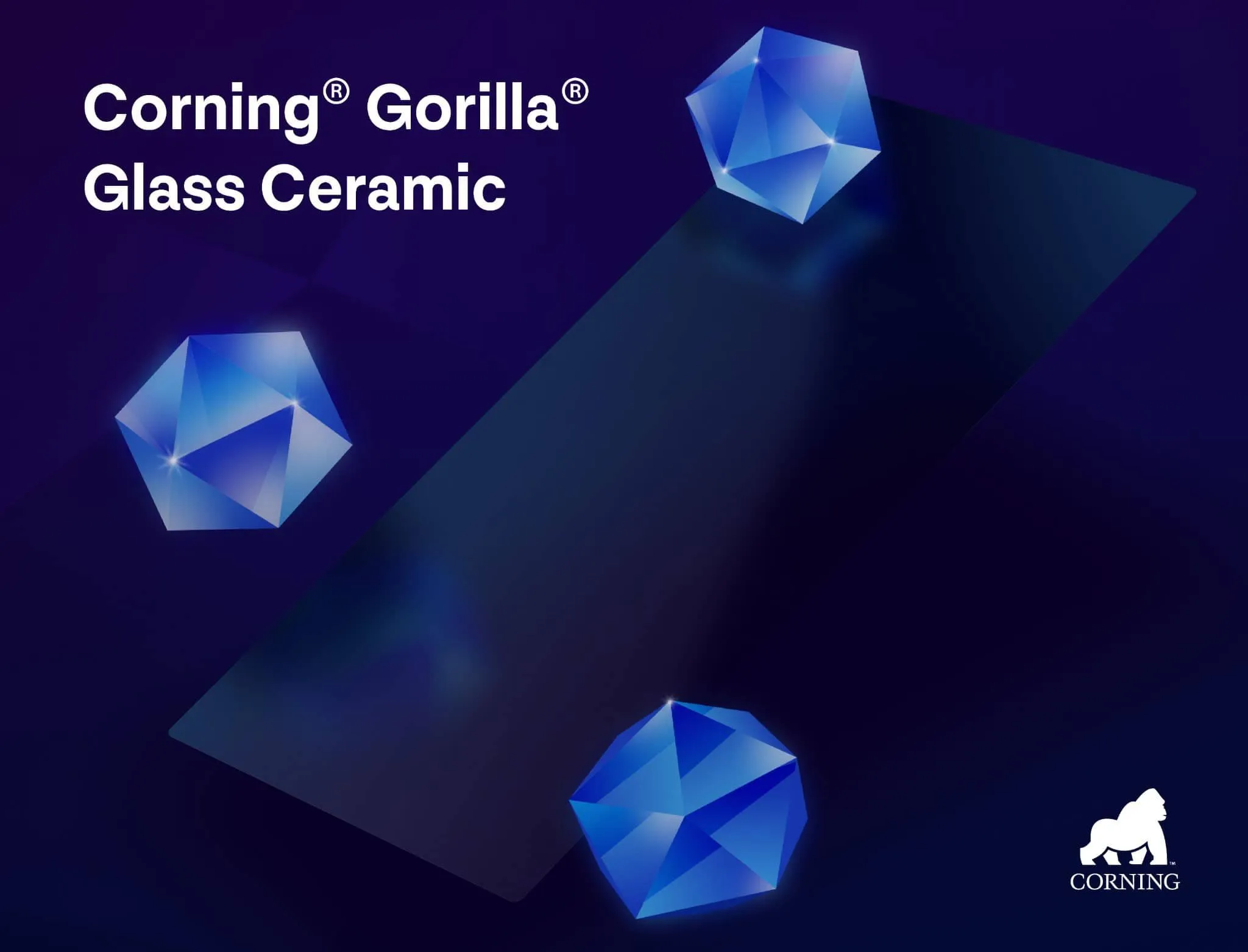 Corning、Gorilla Glass Ceramic発表 &#8211; 1メートルから10回連続落下にも耐える強靭ガラスセラミック素材