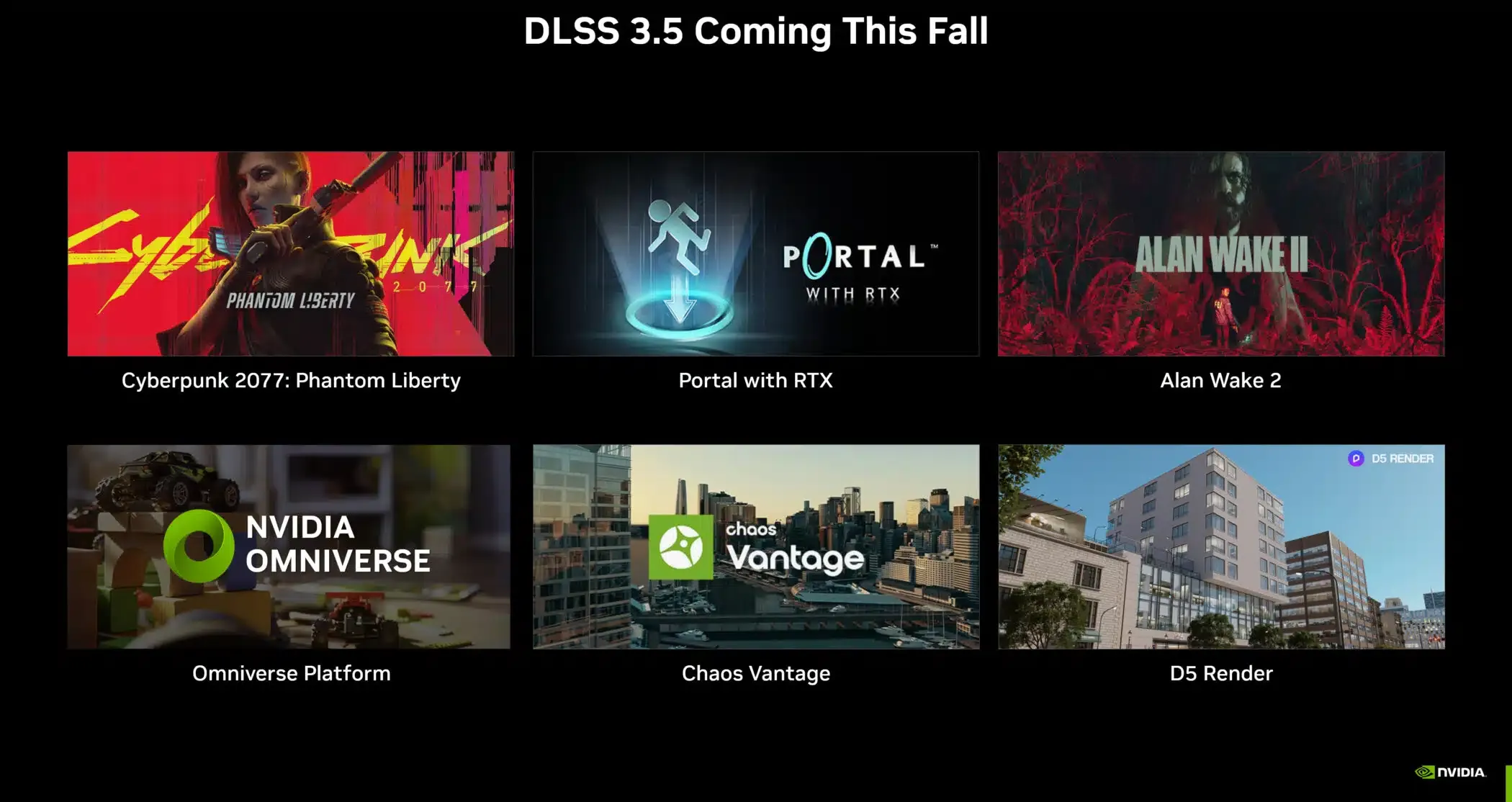 NVIDIA、「DLSS 3.5」を発表：全てのRTX GPUで動作し、レイトレーシング品質を向上させる