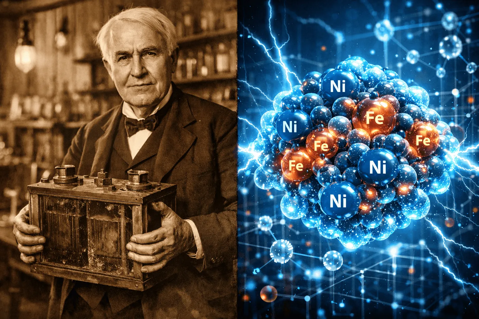 エジソンの「忘れ去られた夢」がナノテクノロジーで覚醒：UCLAが開発した数秒で充電可能なニッケル・鉄電池の全貌