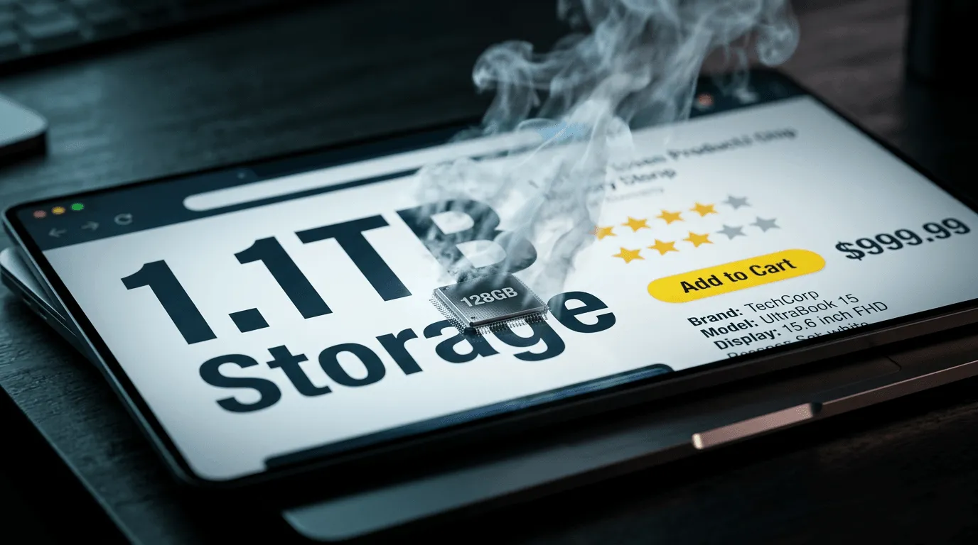 「1.1TBストレージ」の正体は128GB SSD＋期間限定クラウド：Amazonで横行するHP製ノートPCの欺瞞的販売手法