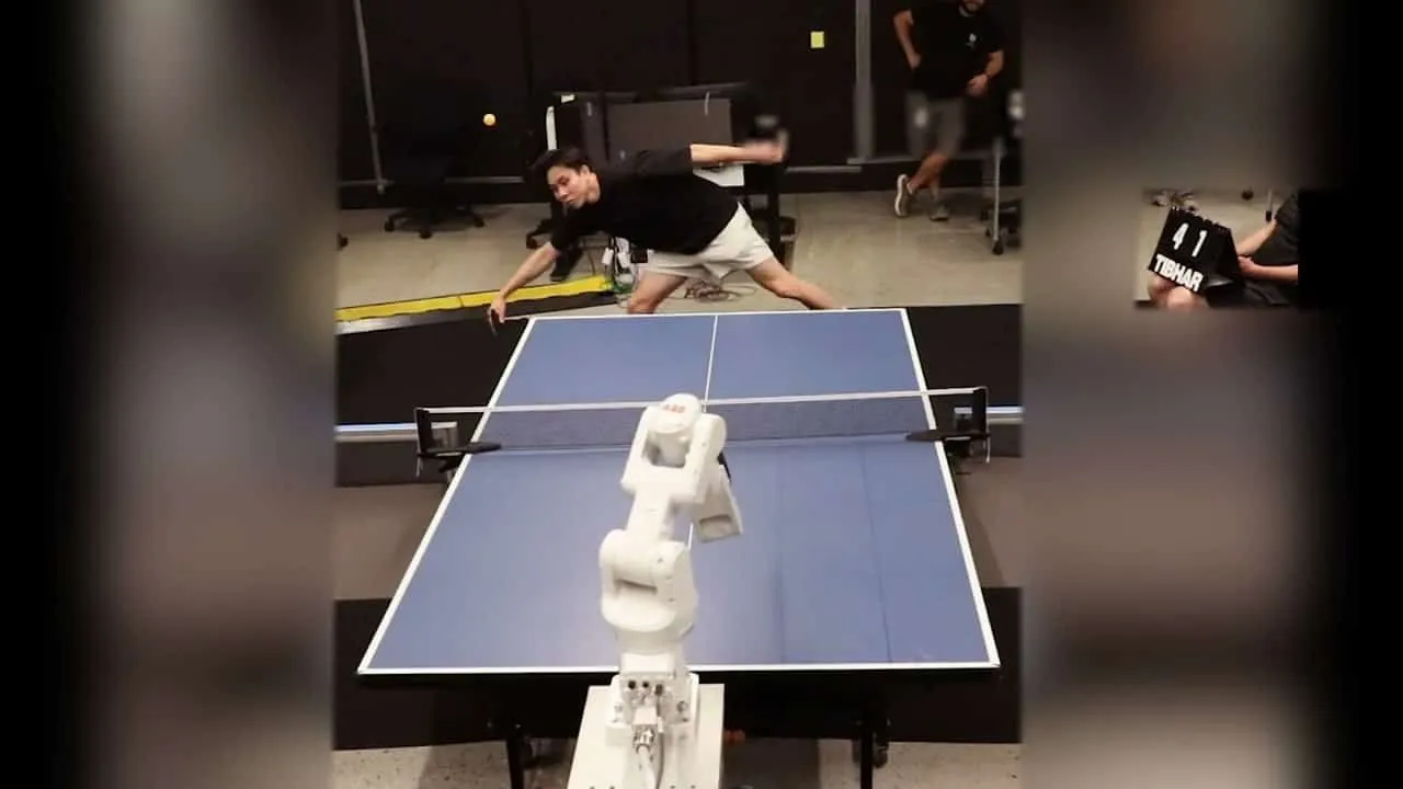 Google DeepMind、人間レベルで卓球がプレイ出来るロボットを披露