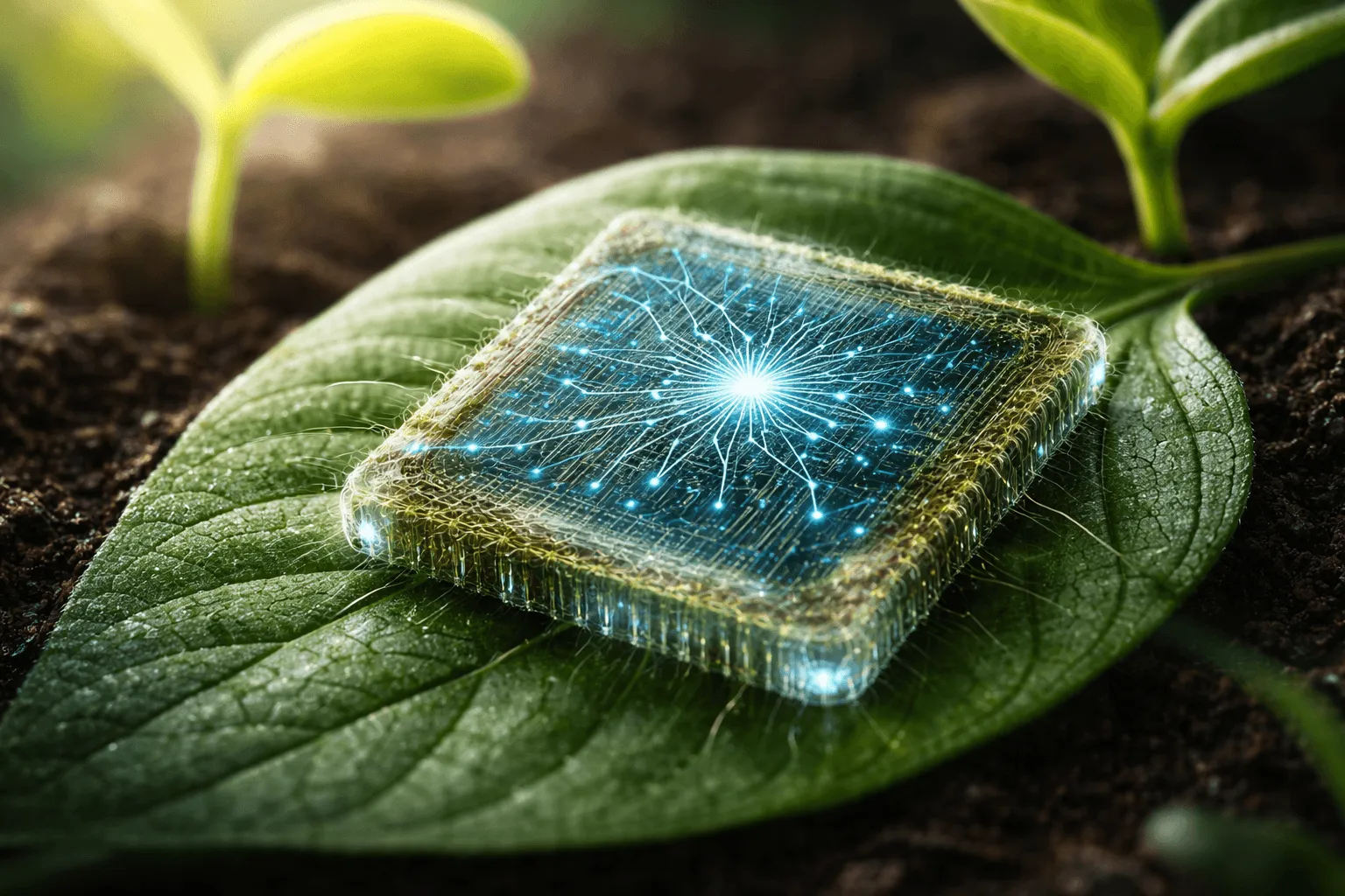 脳を超える省エネ性能と土に還る「記憶」：カニの殻と豆で作られた究極のグリーンAIチップ