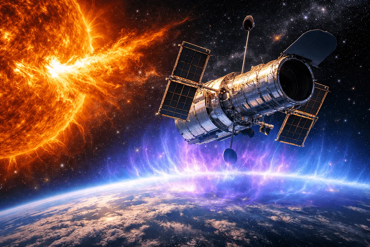 早ければ2028年にもハッブル宇宙望遠鏡は落下してしまうかもしれない：太陽活動が招く「死の螺旋」とは