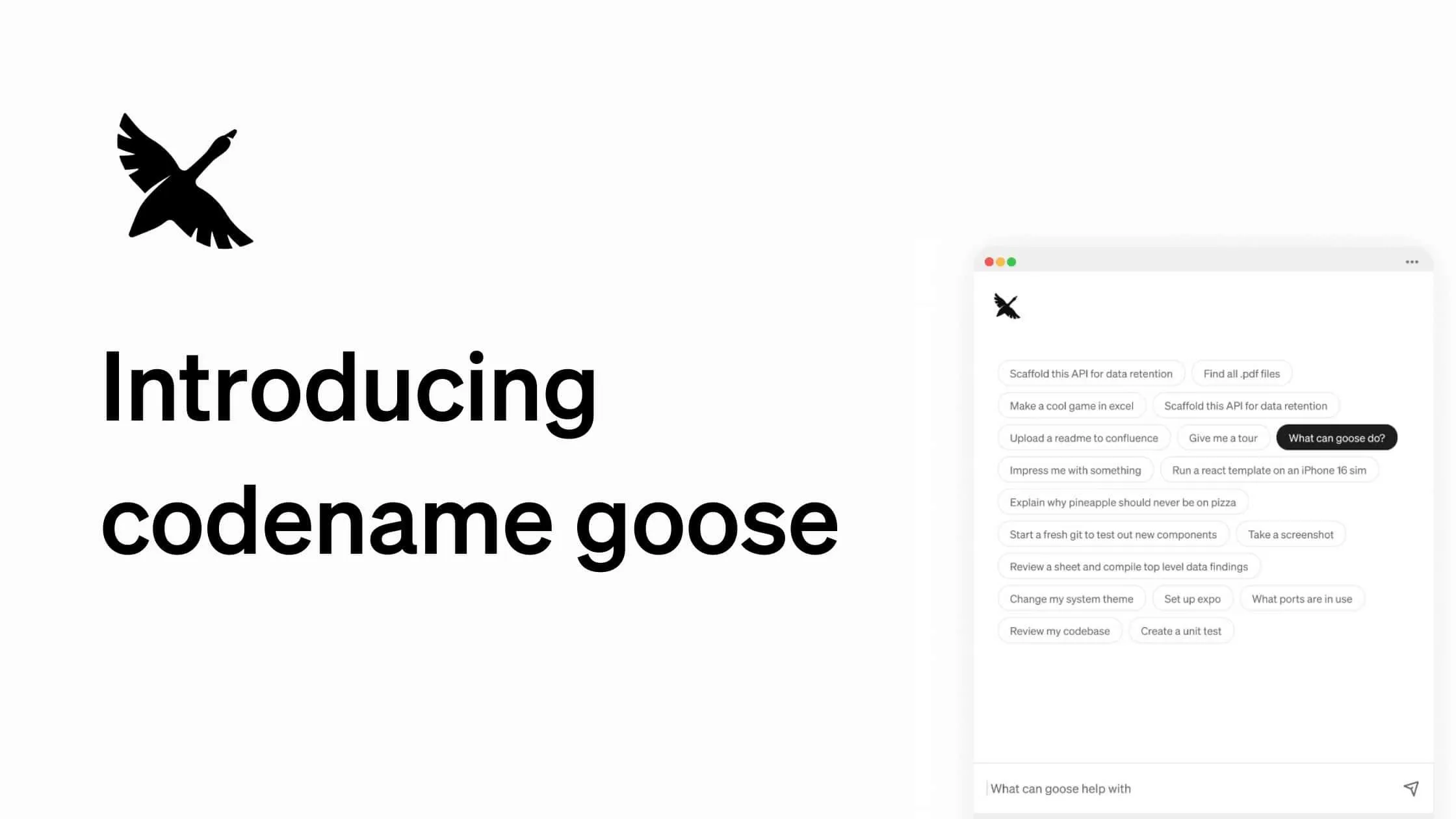 Square開発元のBlockが新AIエージェント「Goose」をオープンソース化、セッション中の機能拡張が可能に