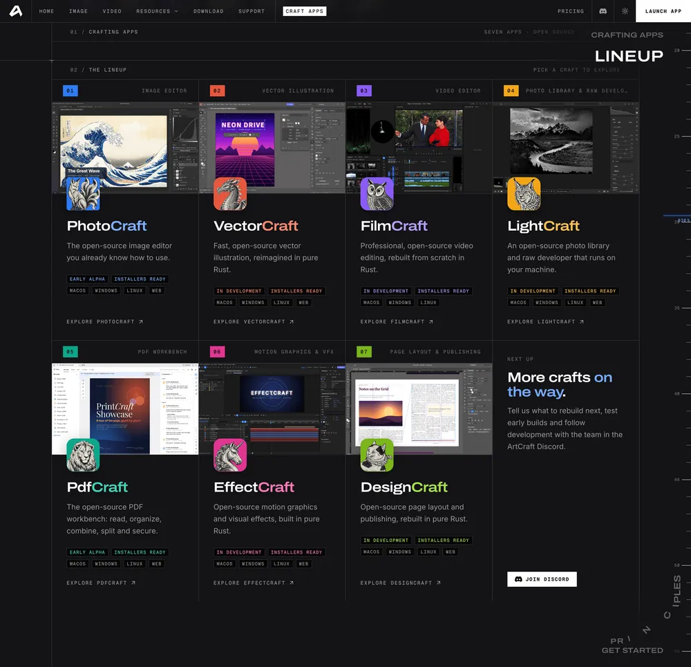 FireShot Capture 002 - Crafting Apps\_ open-source creative tools — ArtCraft - [getartcraft.com].webp