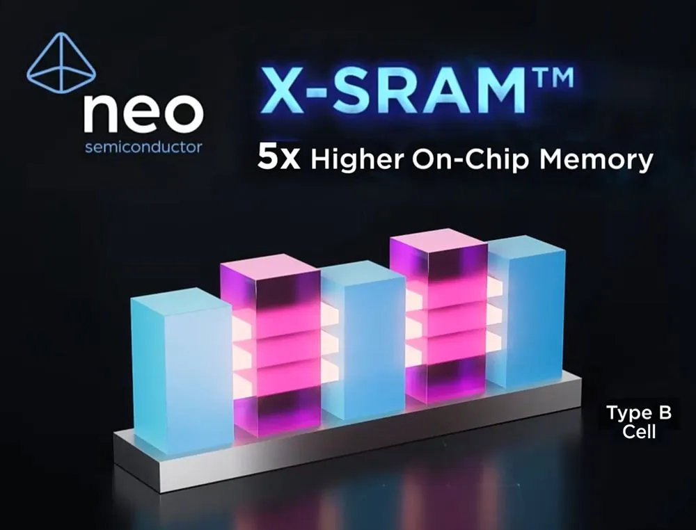 NEO Semiconductor Integrates X-SRAM and 3D X-DRAM: Targeting AI Memory Capacity Challenges
