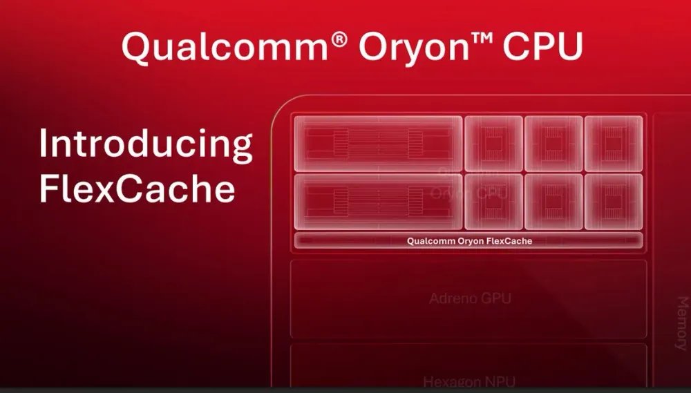 Qualcomm Oryon CPUとFlexCache
