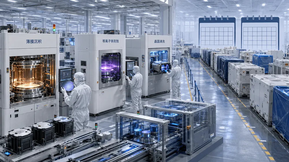半導体製造工場のクリーンルーム