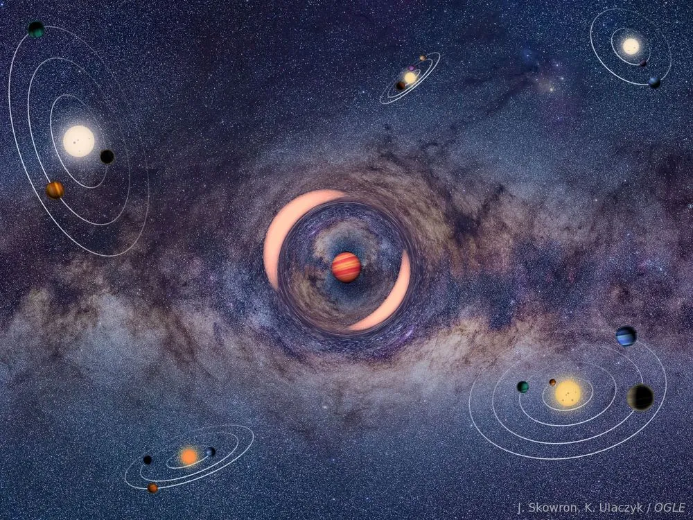 闇を彷徨う「孤高の惑星」を完全捕捉：土星サイズの浮遊惑星が天の川