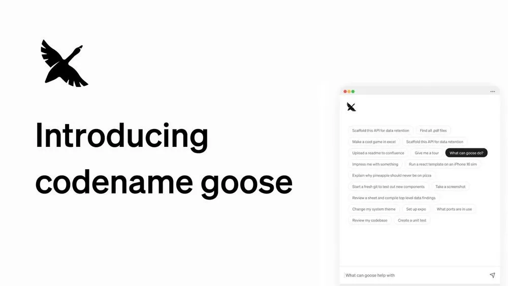 Square開発元のBlockが新AIエージェント「Goose」をオープンソース化、セッション中の機能拡張が可能に | XenoSpectrum