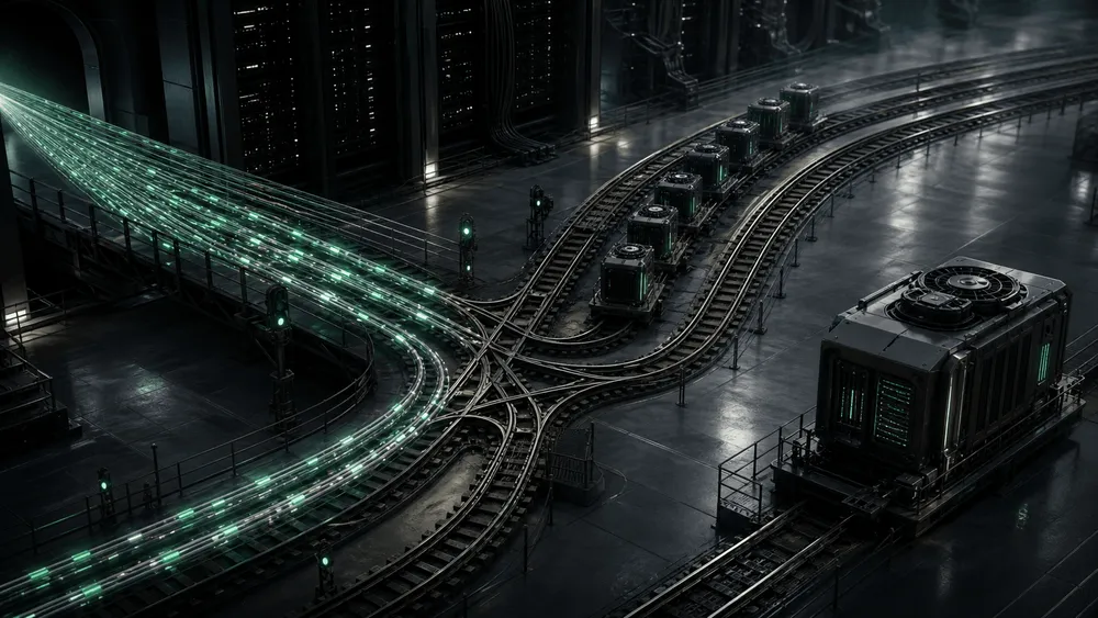 サイバーパンクな鉄道と光ファイバー