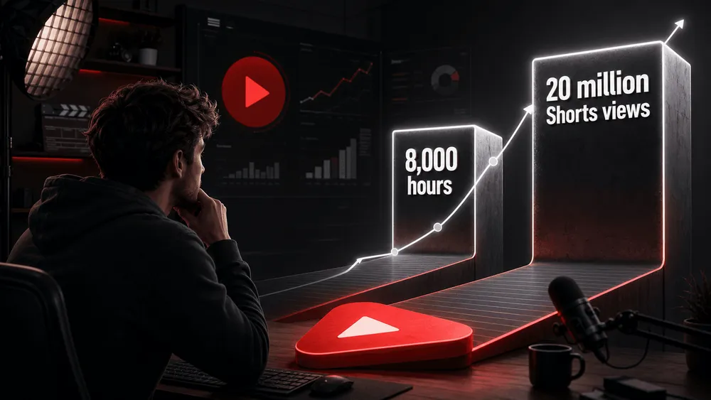 YouTubeショートの成長グラフ
