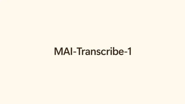 Microsoftが世界最高精度の文字起こしAI「MAI-Transcribe-1」を発表。脱OpenAI戦略が動き出した