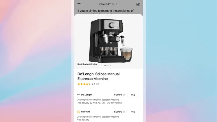 ChatGPTにショッピング機能が追加！AIが商品選びを支援、Googleに挑む