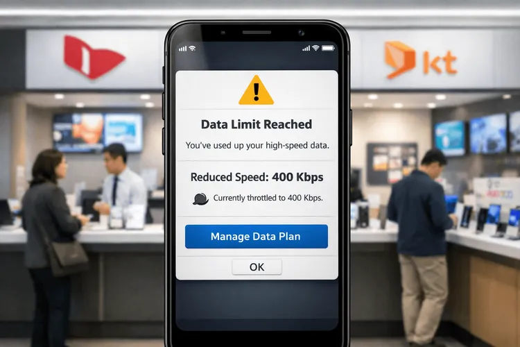 韓国、全LTE・5G料金で低速データ継続へ:月間上限後も400Kbpsで通信可能に