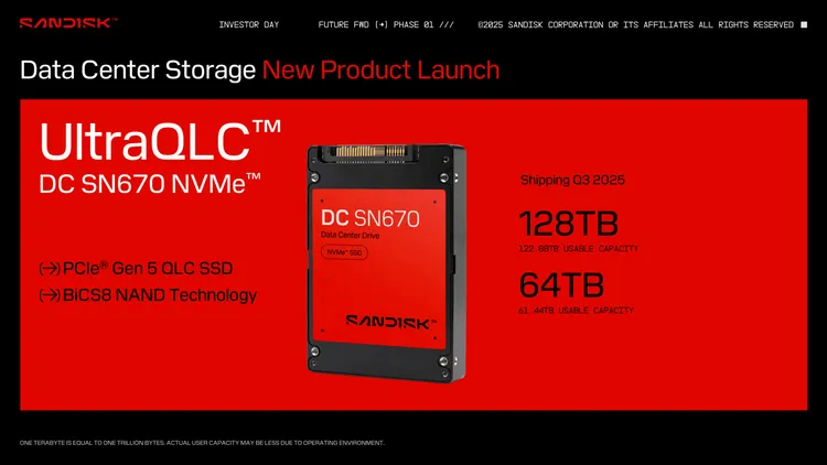 SanDiskが新SSDコントローラ「Stargate」を発表、2027年に512TB SSD実現へ
