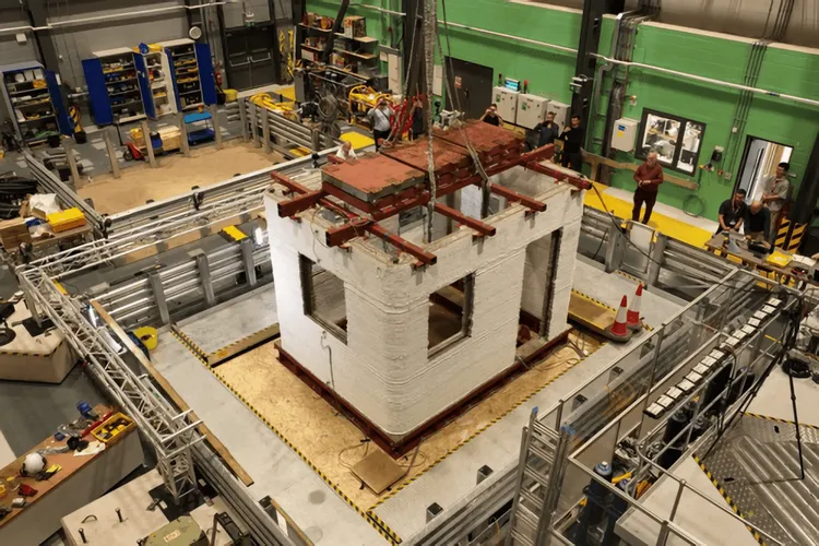 3Dプリント住宅は大地震に耐えられるのか?ブリストル大学で世界初の耐震試験が実施