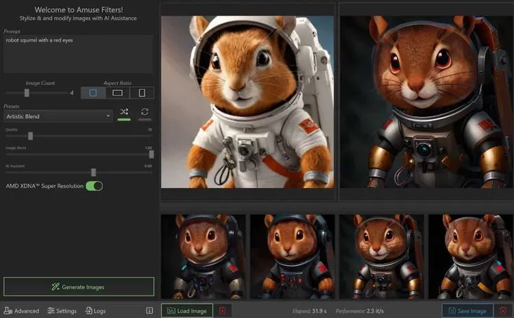 AMD、RyzenとRadeon向け生成AIツール「Amuse 2.0」を発表