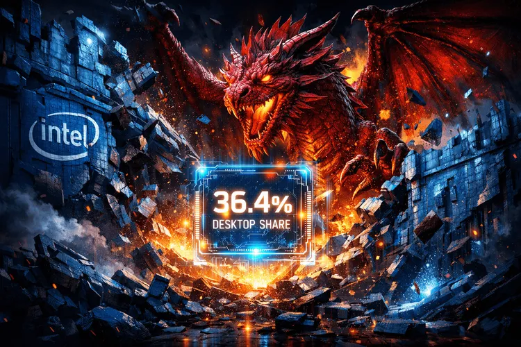 CPU市場シェアに大きな異変、AMDが2025年Q4に達成した歴史的躍進の全貌
