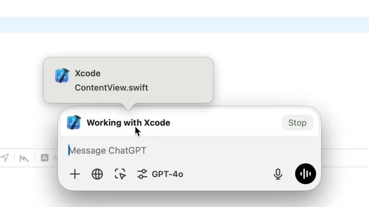 ChatGPTがAppleのXcodeなど一部のサードパーティアプリの内容を読み取ることが出来る様になった