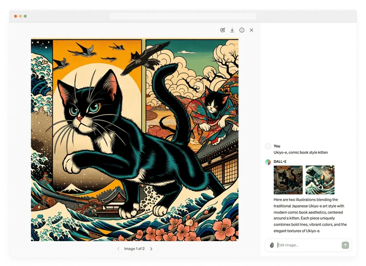 DALL-Eが画像編集機能を獲得、編集ツールでエリアを指定した変更などが可能に