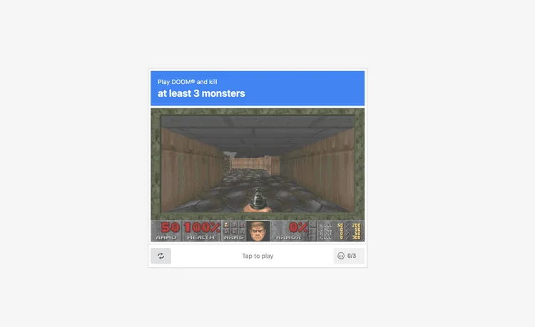 コンピュータと人間を区別する「CAPTCHA」にDoom版が登場：セキュリティ認証が悪夢の難易度に