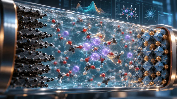 リチウムイオン電池の常識を覆す? イオンの約40%が「集団」を形成する驚きの計算結果