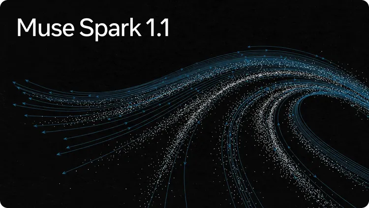 Muse Spark 1.1のロゴと抽象的なデザイン