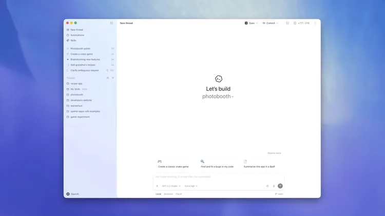 OpenAI、macOS版「Codex」デスクトップアプリをリリースしAnthropic Claude Codeに対抗