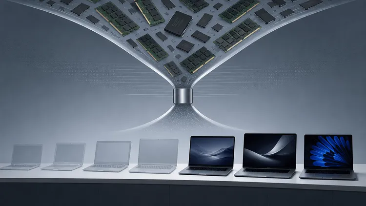 コンピューター部品がノートPCに集約される