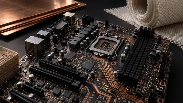 マザーボードの製造工程を示す画像