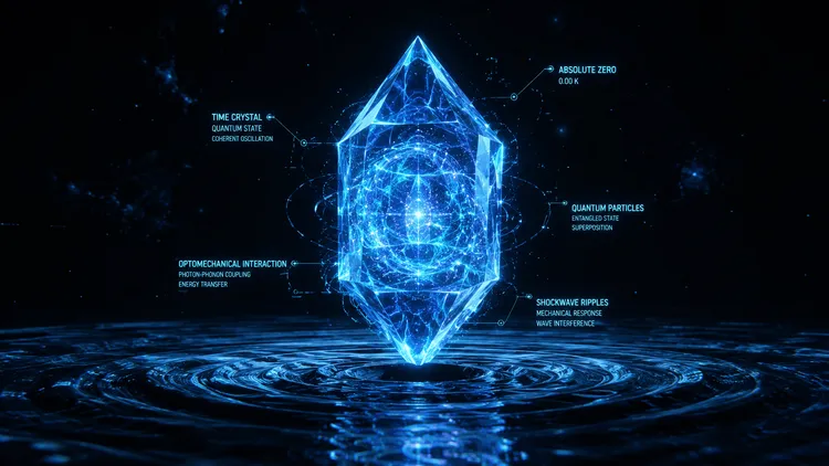 永遠に動き続ける「時間結晶」を現実の機械デバイスに接続することに世界初成功