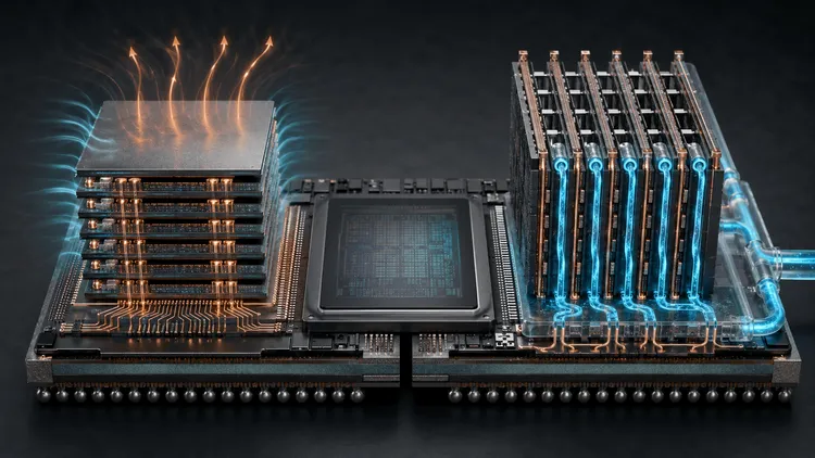 冷却システムを備えたコンピューターチップ