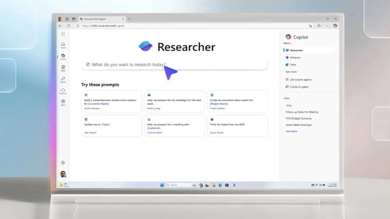 Microsoft、高度な推論能力を持つAIエージェント「Researcher」「Analyst」を発表