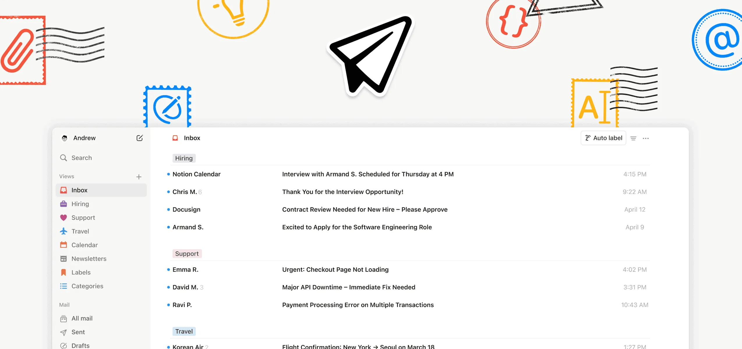 Notionメールが正式リリース：Notion連携のAI搭載Gmailクライアント