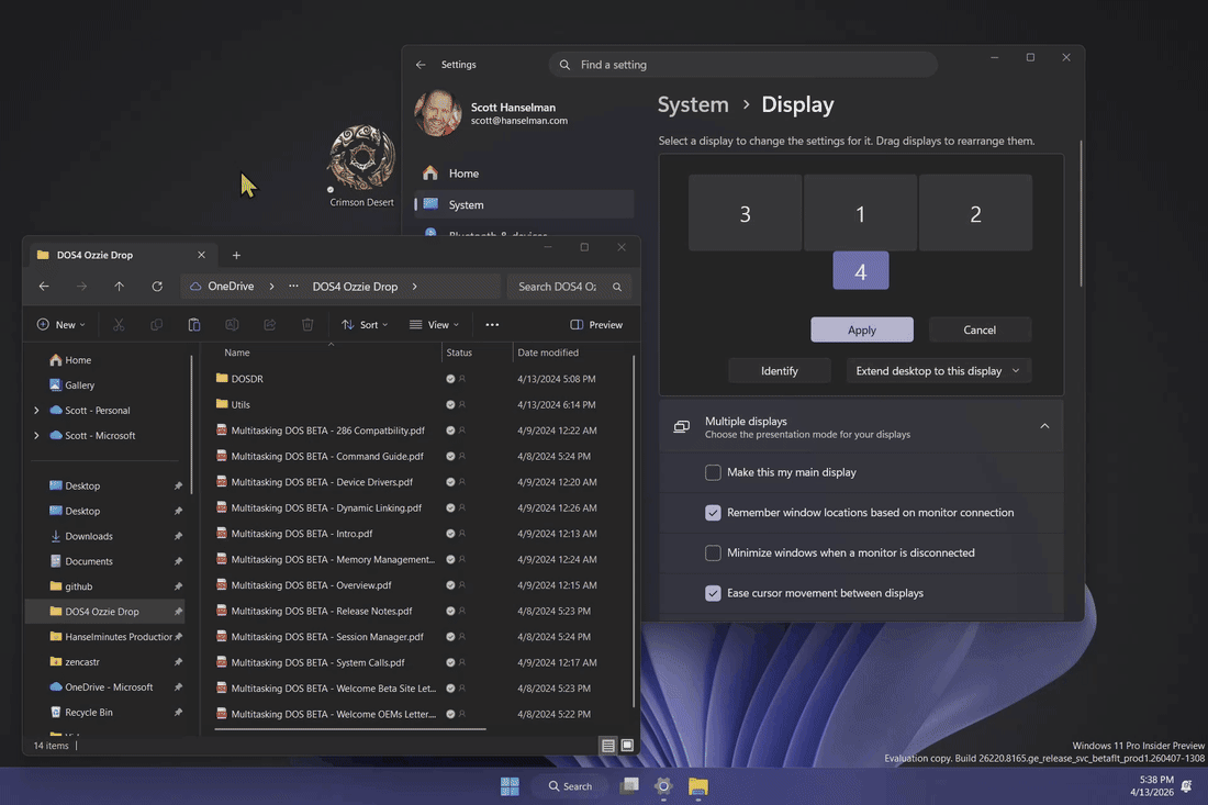 壁紙クリックでデスクトップ表示、WindowsにないからMicrosoftのVPが自作した