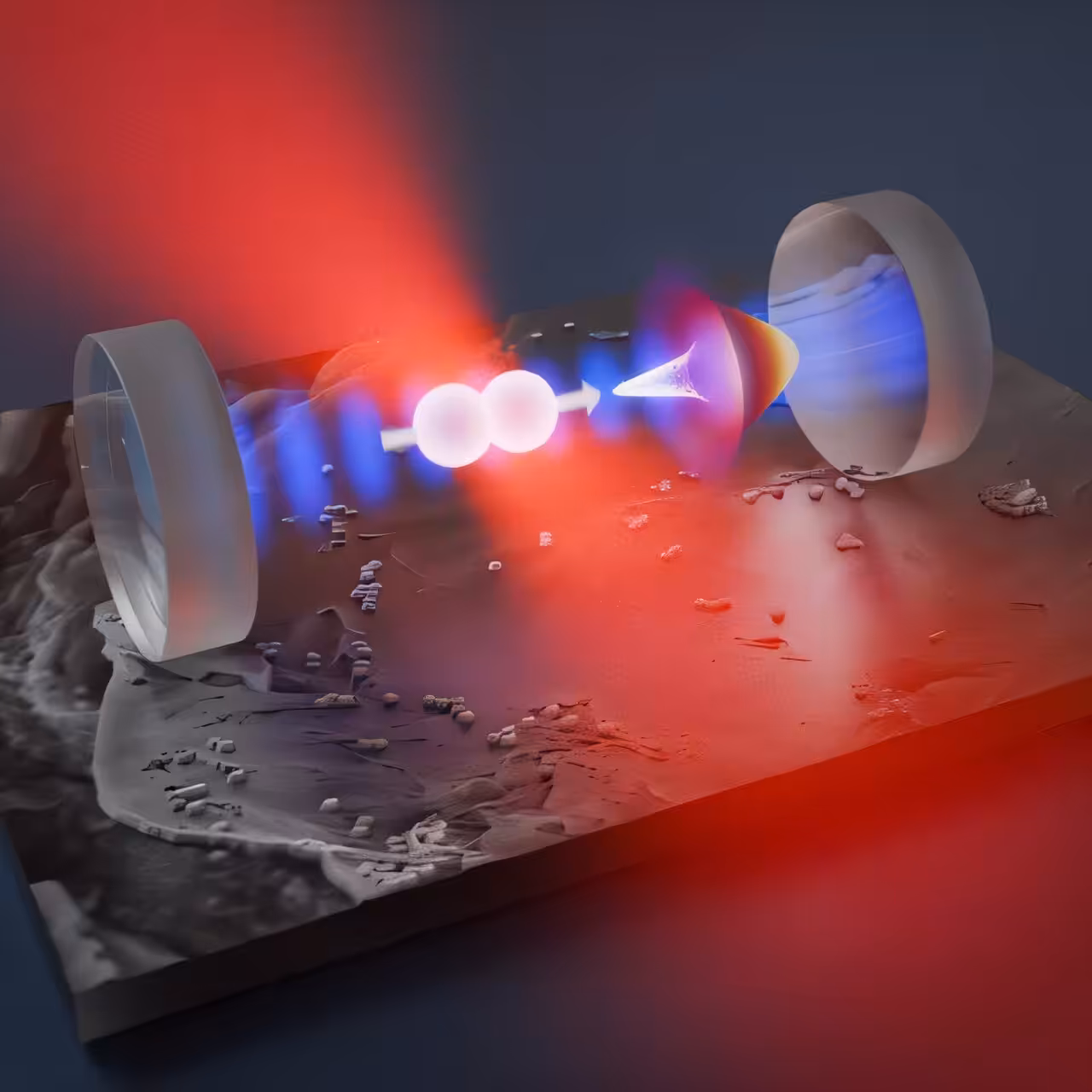 1億個の原子を「究極の静止」へ導く：ナノローターの回転を2次元で量子基底状態に冷却した光の制御技術