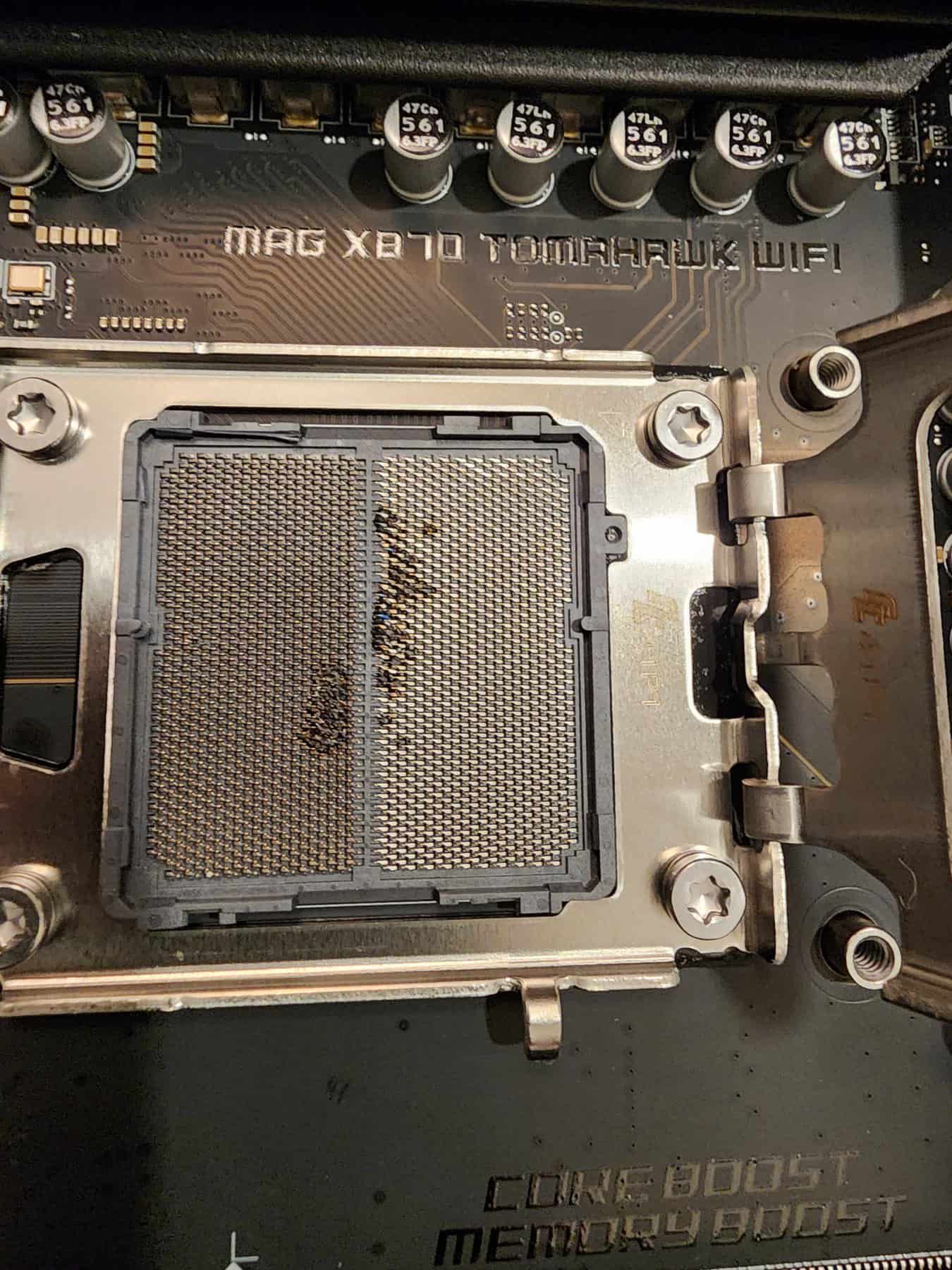 AMD Ryzen 7 9800X3D搭載PCで焼損事例が発生、MSIが調査開始