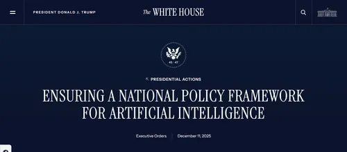 トランプ政権による「AI規制統一」への強権発動：州法無力化と連邦資金を巡る新たな対立構造