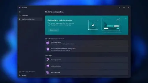 Microsoft、開発者向けプレイス「Dev Home」を正式発表、ReFS Dev Driveでビルド時間を最大30％高速化