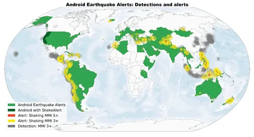 GoogleがAndroidスマホを世界規模の地震検出ネットワークに変えている